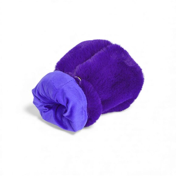 BNWT Faux Fur Winter Muff Convertible Crossbody Bag - Picture 3 of 4